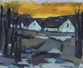 Load image into Gallery viewer, Vintage Mid Century Farmhouse Oil Painting By Walterström Sweden