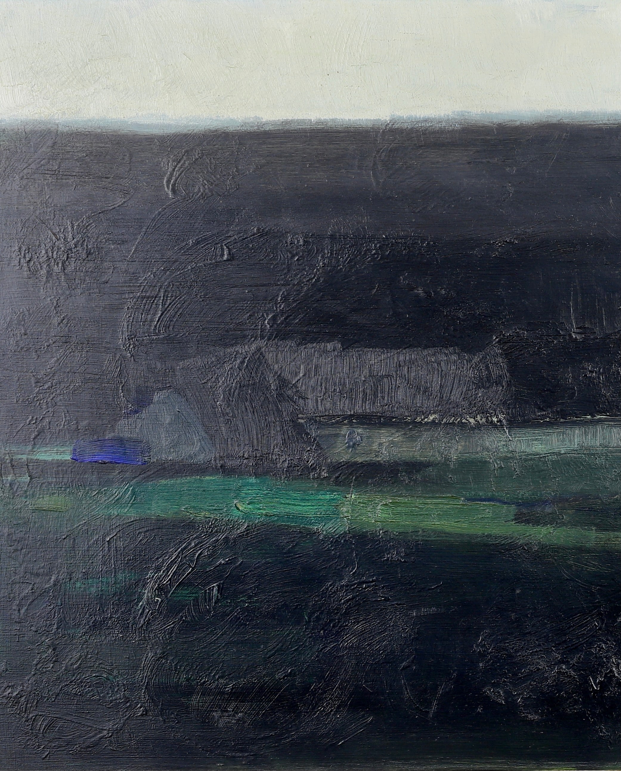 Vintage Mid Century Landscape Painting By E Fährm Sweden