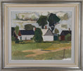 Load image into Gallery viewer, Vintage Mid Century Landscape Oil Painting by G Sandberg from Sweden