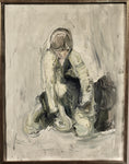 Load image into Gallery viewer, Original Mid Century Figurative Oil Painting From Sweden