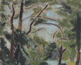 Load image into Gallery viewer, Large Mid Century Oil Painting Landscape by Svän Grandin From Sweden