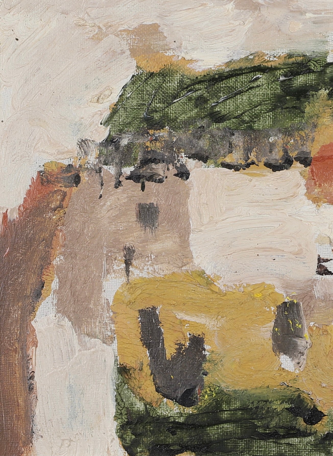 Mid Century Vintage Oil Painting By A Ridström Sweden