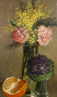 Load image into Gallery viewer, Original Antique Still Life Oil Painting from Sweden