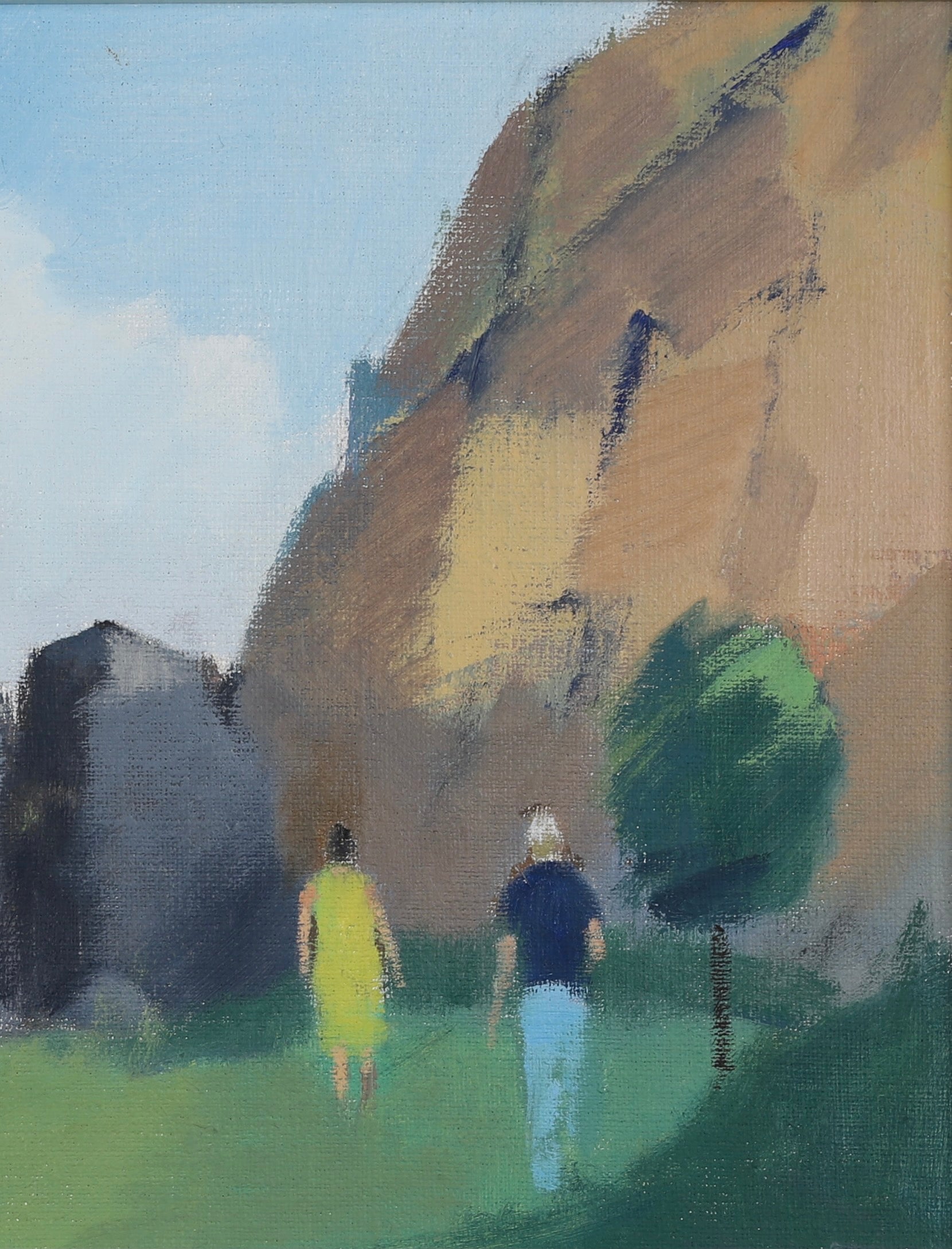 Mid Century Vintage Oil Painting By S Wernheden Sweden