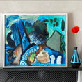 Load image into Gallery viewer, Mid Century Abstract Oil Painting By L Lilja Sweden