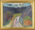Load image into Gallery viewer, Framed Vintage Art Room Mid Century Oil Painting Sweden