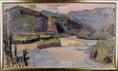 Load image into Gallery viewer, Mid Century Landscape Oil Painting By Harry Thomander Sweden
