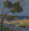 Load image into Gallery viewer, Mid Century Original Coastal Oil Painting From Sweden