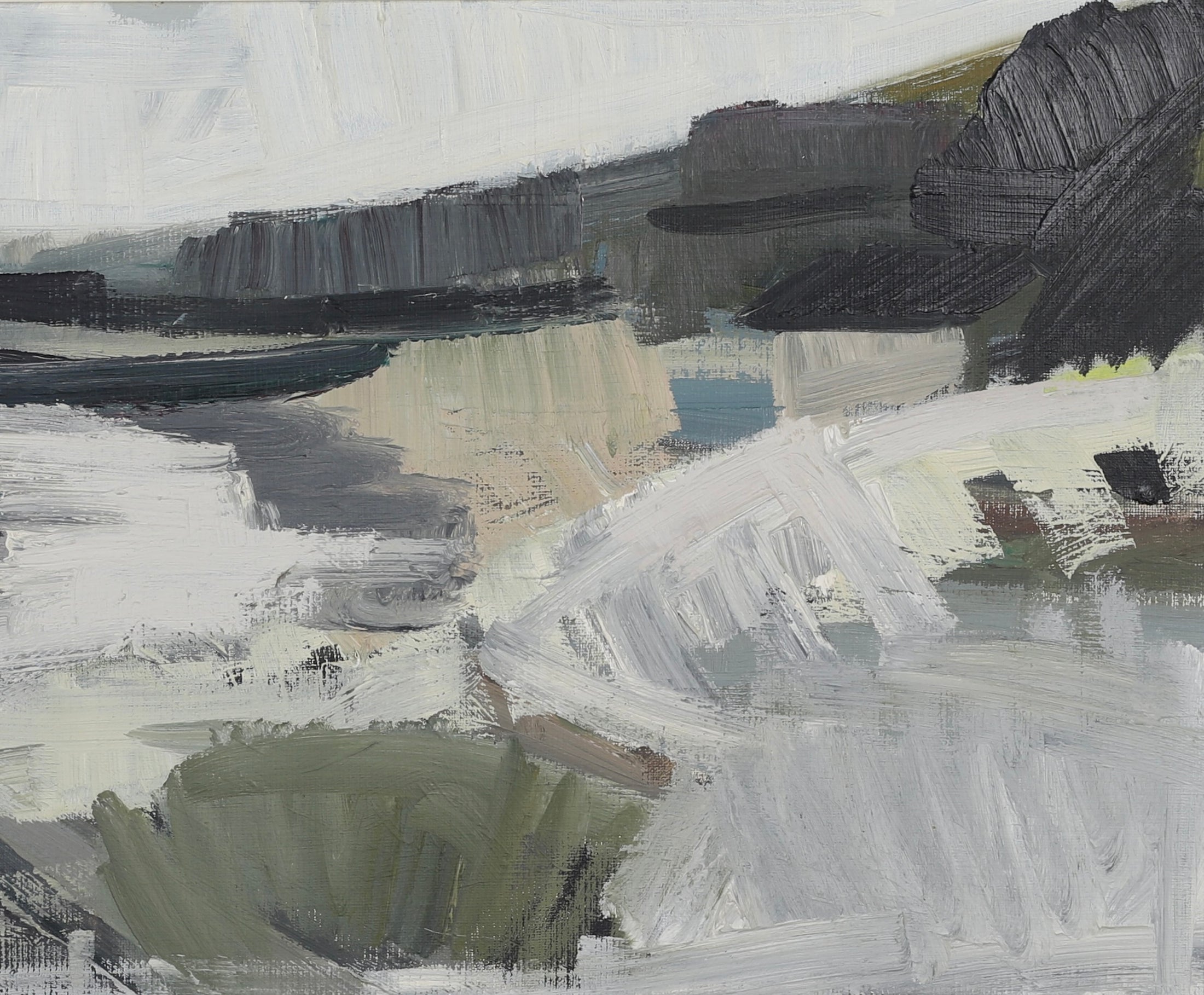 Mid Century Oil Painting By A Erwö Sweden