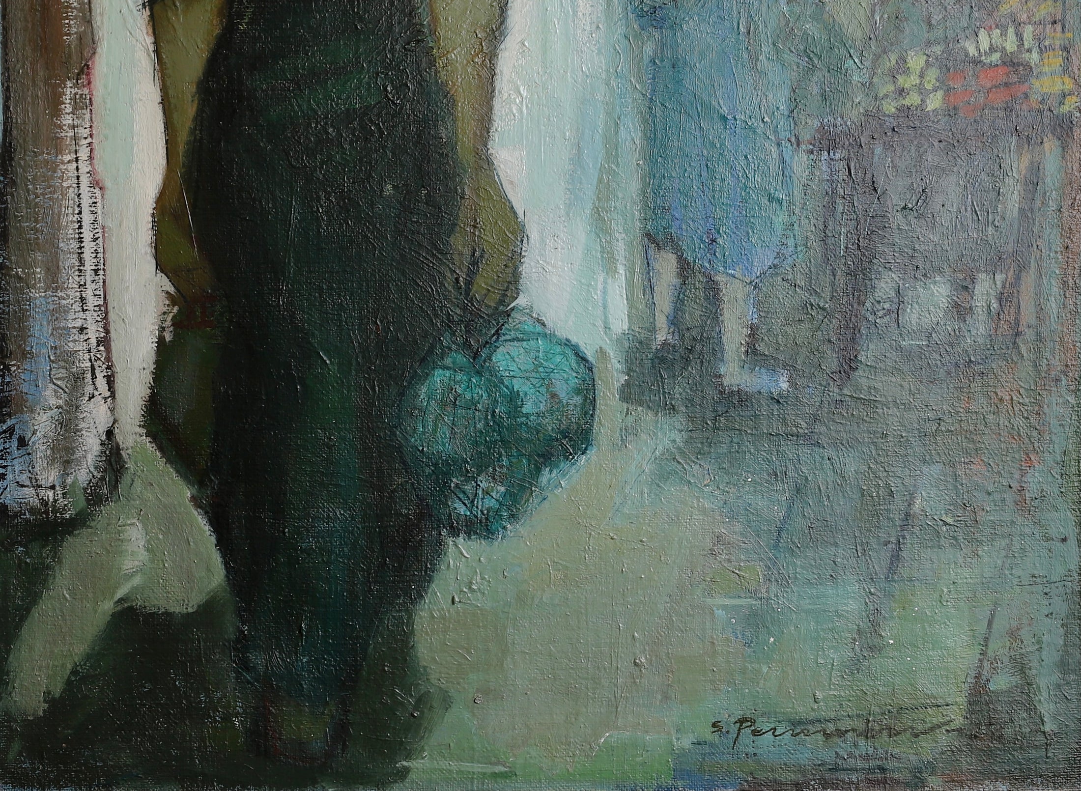 Original Oil Painting Mid Century By S Persson Sweden 1956