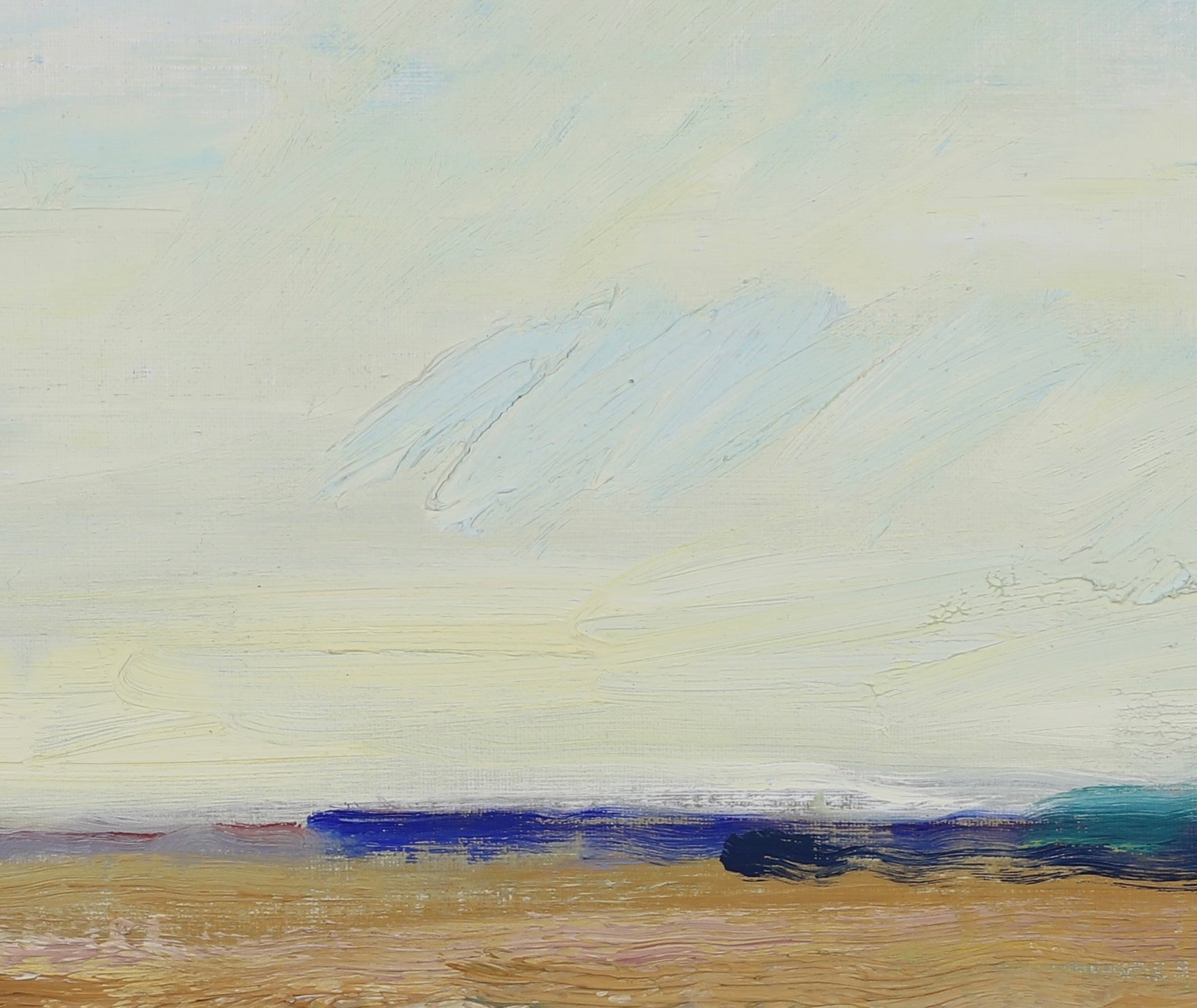 Framed Mid Century Oil Painting by B Lindecrantz Sweden