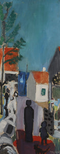 Load image into Gallery viewer, Mid Century Coastal Oil Painting from Sweden By S Storm 1957