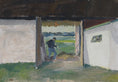 Load image into Gallery viewer, Vintage Farm Oil Painting by T Nilsson from Sweden