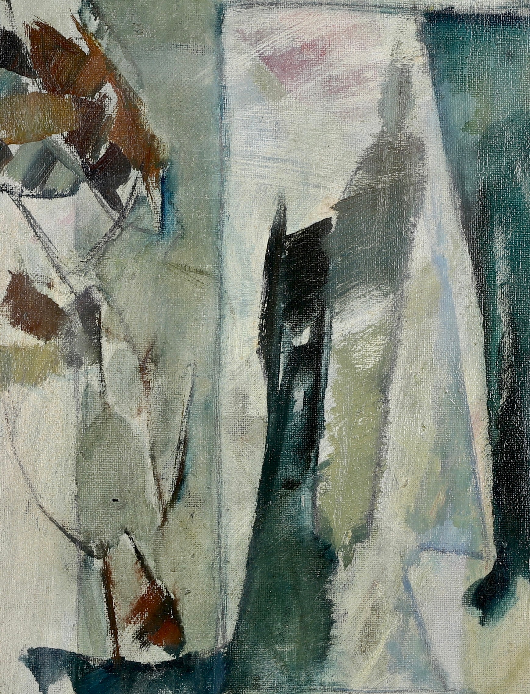 Mid Century Original Still Life Oil Painting By S Stening Sweden