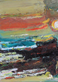 Load image into Gallery viewer, Striking Mid Century Seascape Oil Painting Arnold Eres Dated 1966 Sweden