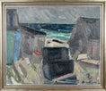 Load image into Gallery viewer, Vintage Mid Century Seascape Oil Painting By C Berndtsson Sweden