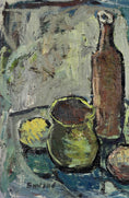 Load image into Gallery viewer, Vintage Mid Century Expressionist Oil Painting by E Emland from Sweden