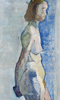 Load image into Gallery viewer, Original Mid Century Figure Oil Painting From Sweden