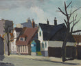 Load image into Gallery viewer, Mid Century Original Cityscape Oil Painting From Sweden