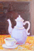 Load image into Gallery viewer, Striking Mid Century Still Life Oil Painting A Eres Sweden