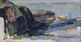 Load image into Gallery viewer, Vintage Mid Century Seascape By Sven Olof Rosén Sweden 1954