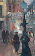 Load image into Gallery viewer, Mid Century Original Parisian Cityscape Oil Painting From Sweden