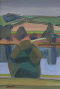 Load image into Gallery viewer, Vintage Landscape Oil Painting From Sweden By Viking Lanje
