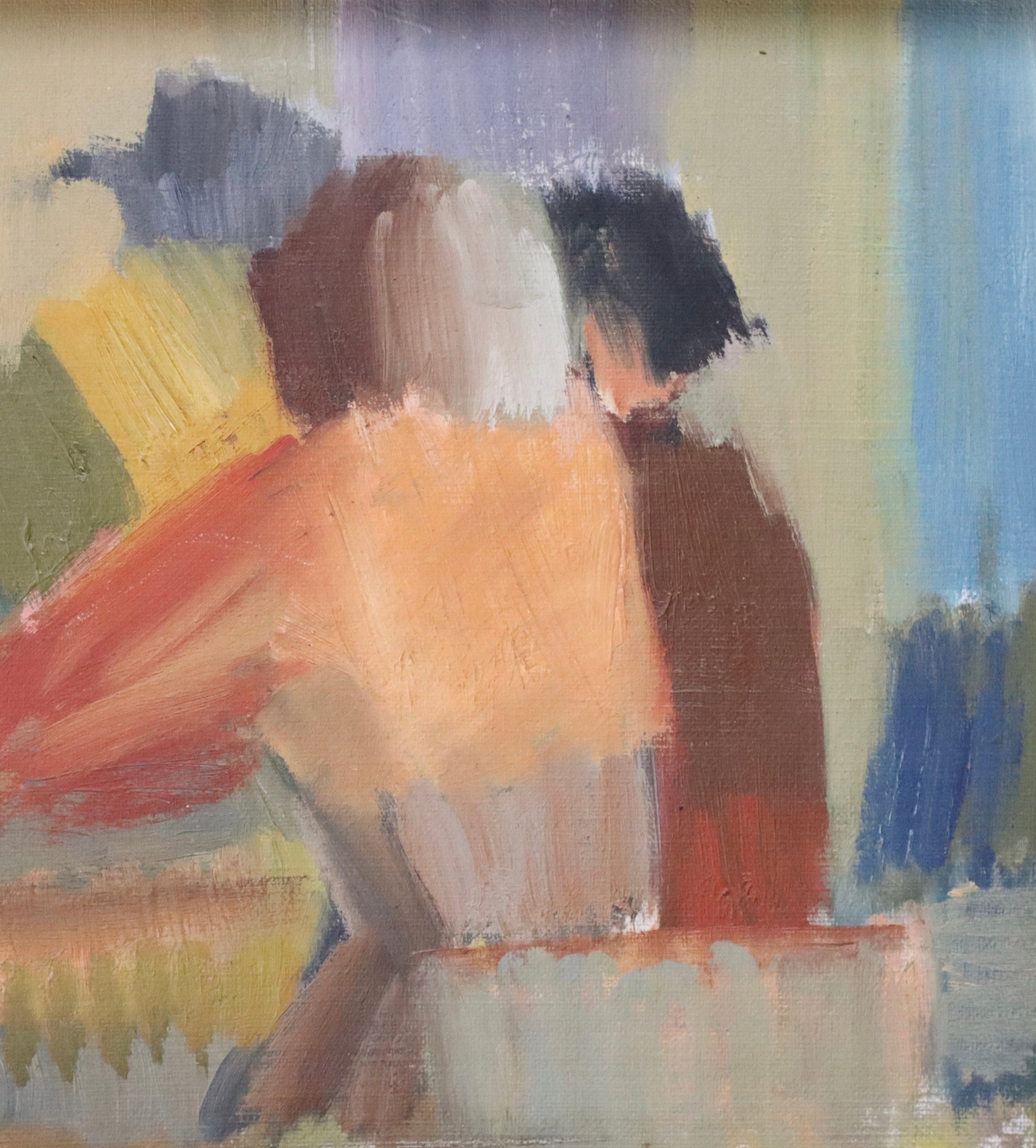 Vintage Oil Painting From Sweden By  B Palmgren