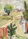 Load image into Gallery viewer, Mid Century Landscape Oil Painting From Sweden by H Engström