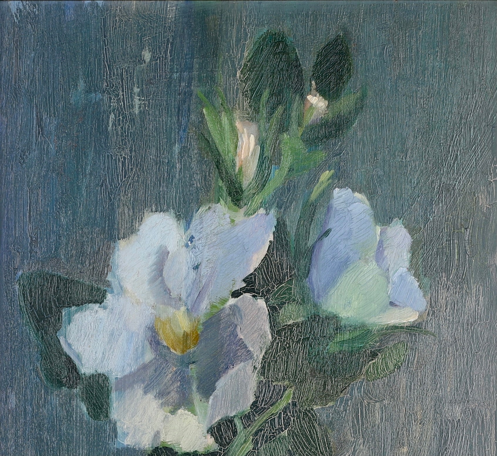 Mid Century Still Life Oil Painting By IB Tollberg Sweden