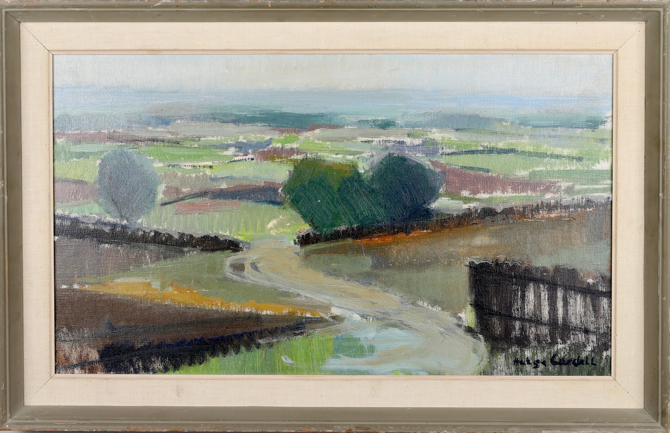 Mid Century Original Seascape Oil Painting From Sweden By H Cardell