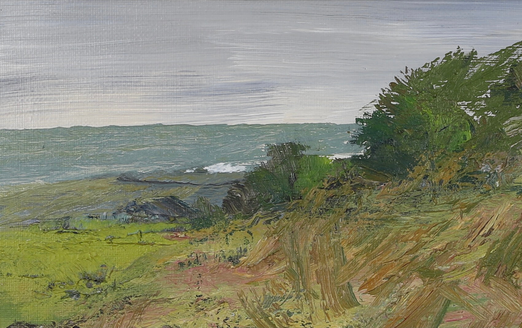 Mid Century Original Landscape Oil Painting From Sweden By J H Hägleby