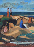 Load image into Gallery viewer, Vintage Mid Century Oil Painting from Sweden Signed Bertil Johansson
