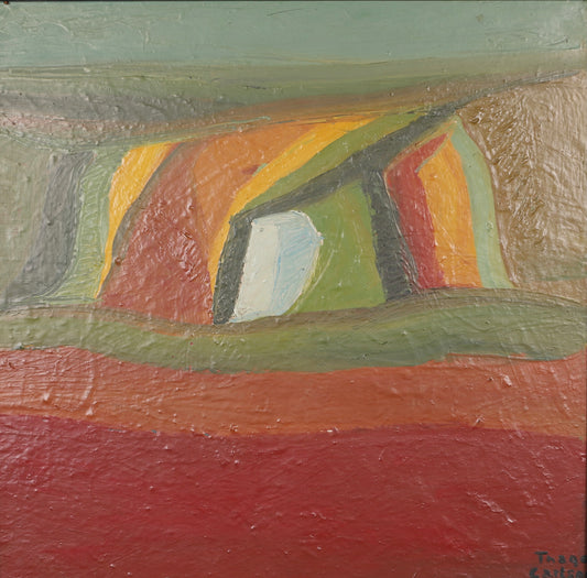 Colorful Vintage Original Landscape Oil Painting From Sweden