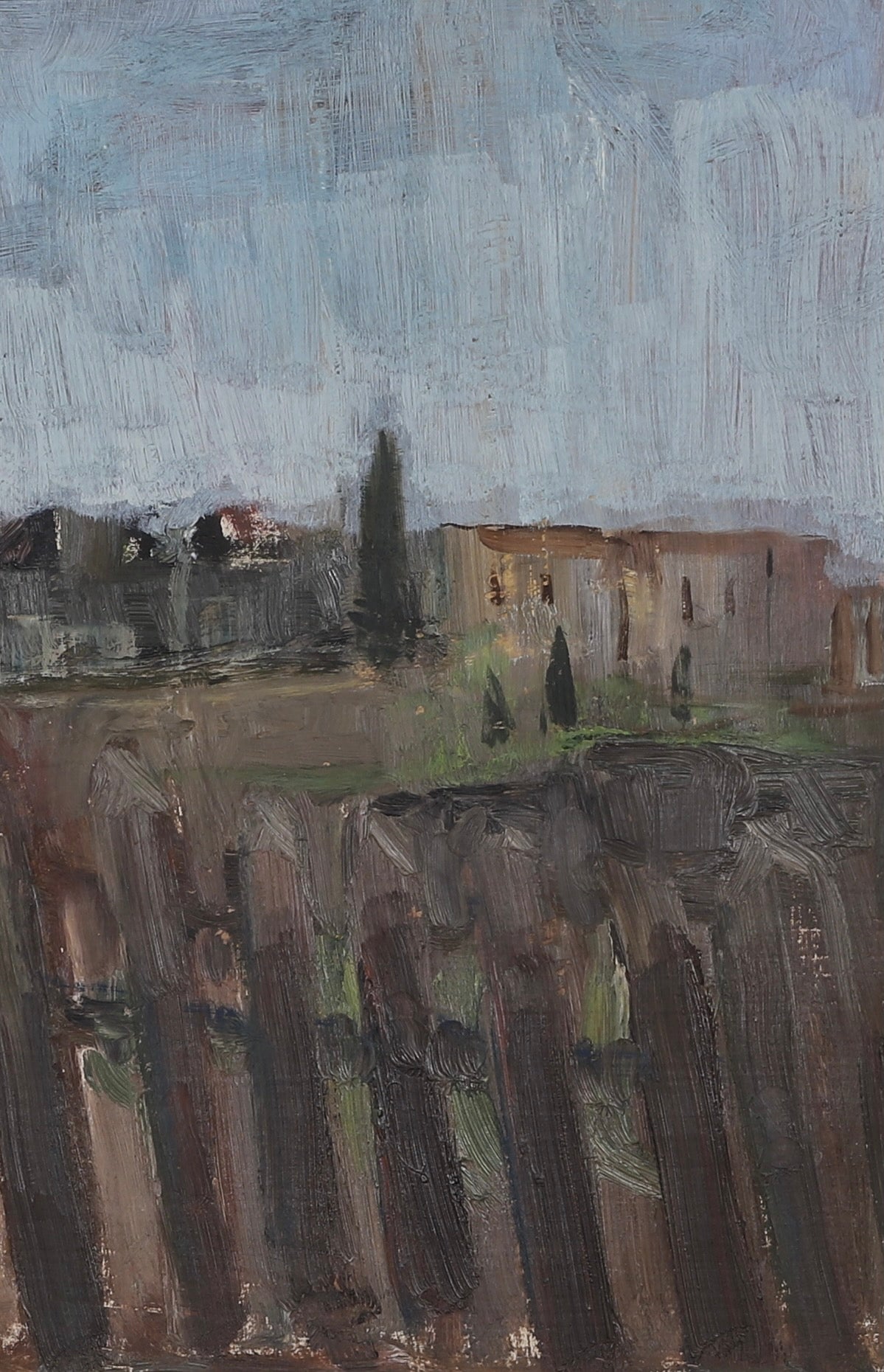 Mid Century Landscape Oil Painting From Sweden