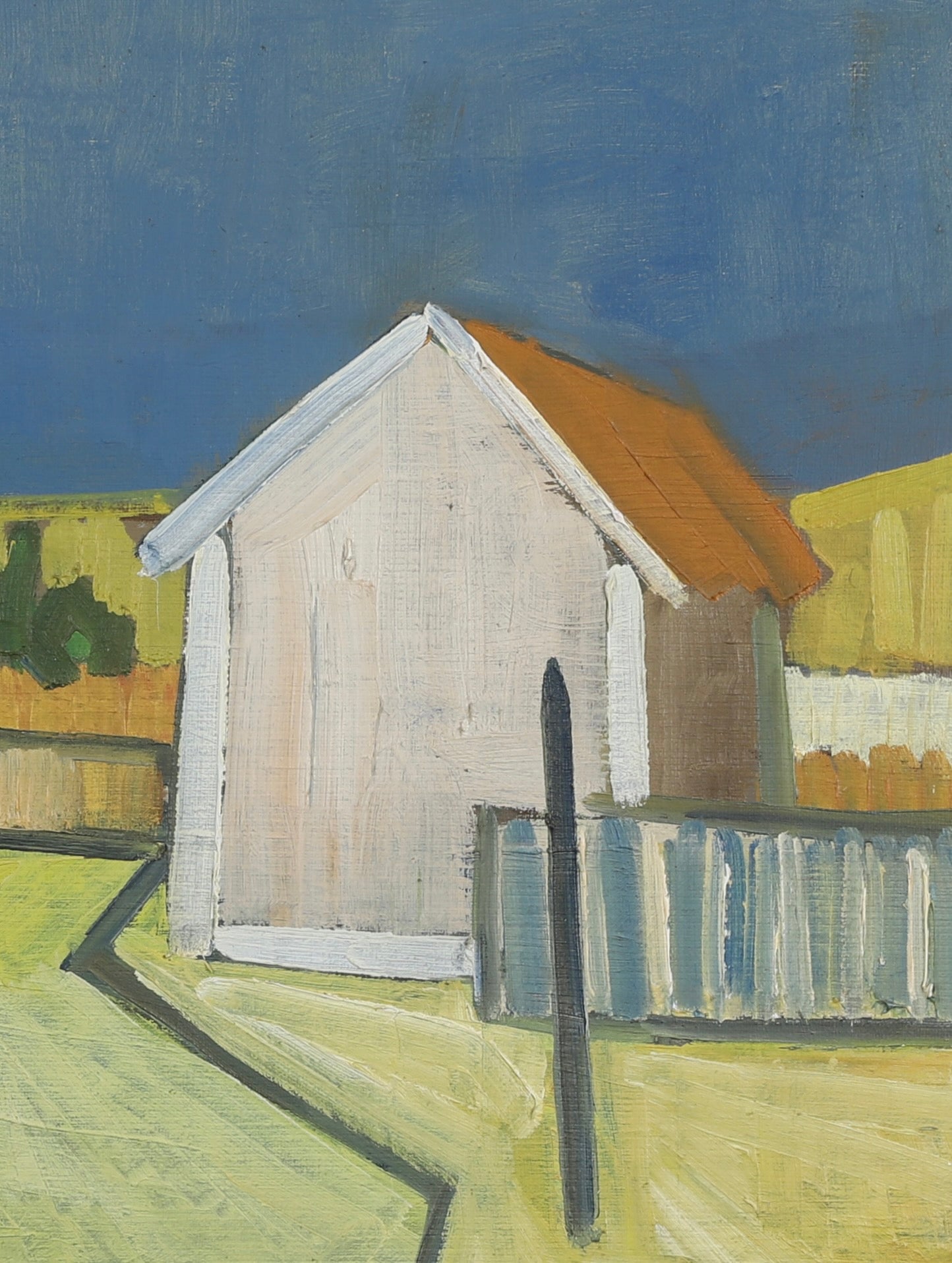 Mid Century Original Oil Painting From Sweden By C Hagberg 1956