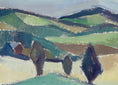Load image into Gallery viewer, Swedish Mid Century Oil Painting by Allen Erwö 1954