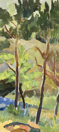 Load image into Gallery viewer, Colorful Swedish Vintage Original Landscape Oil Painting
