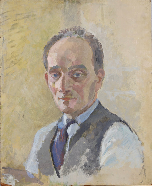Vintage Portrait Oil Painting from Sweden