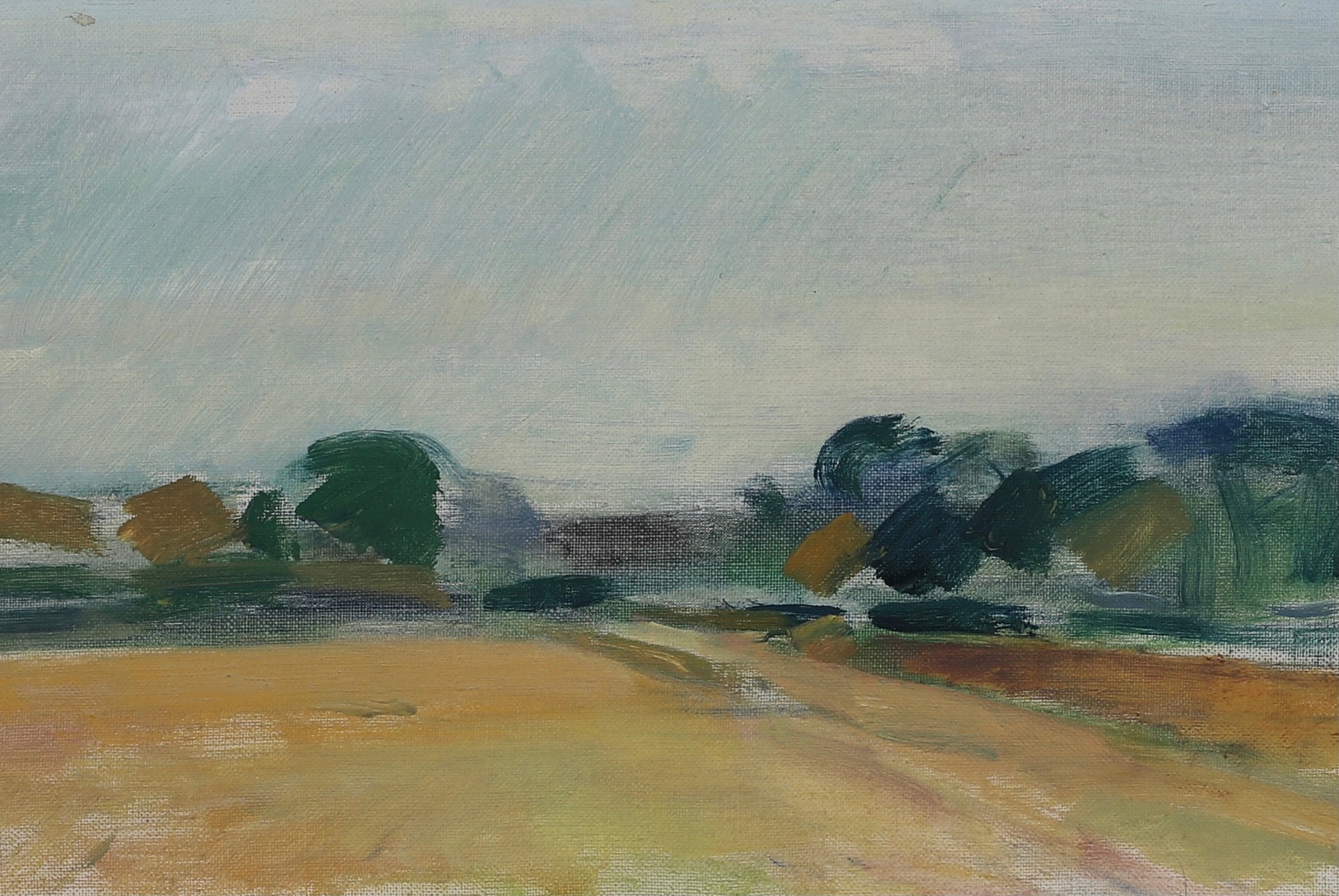 Framed Mid Century Oil Painting by B Lindecrantz Sweden