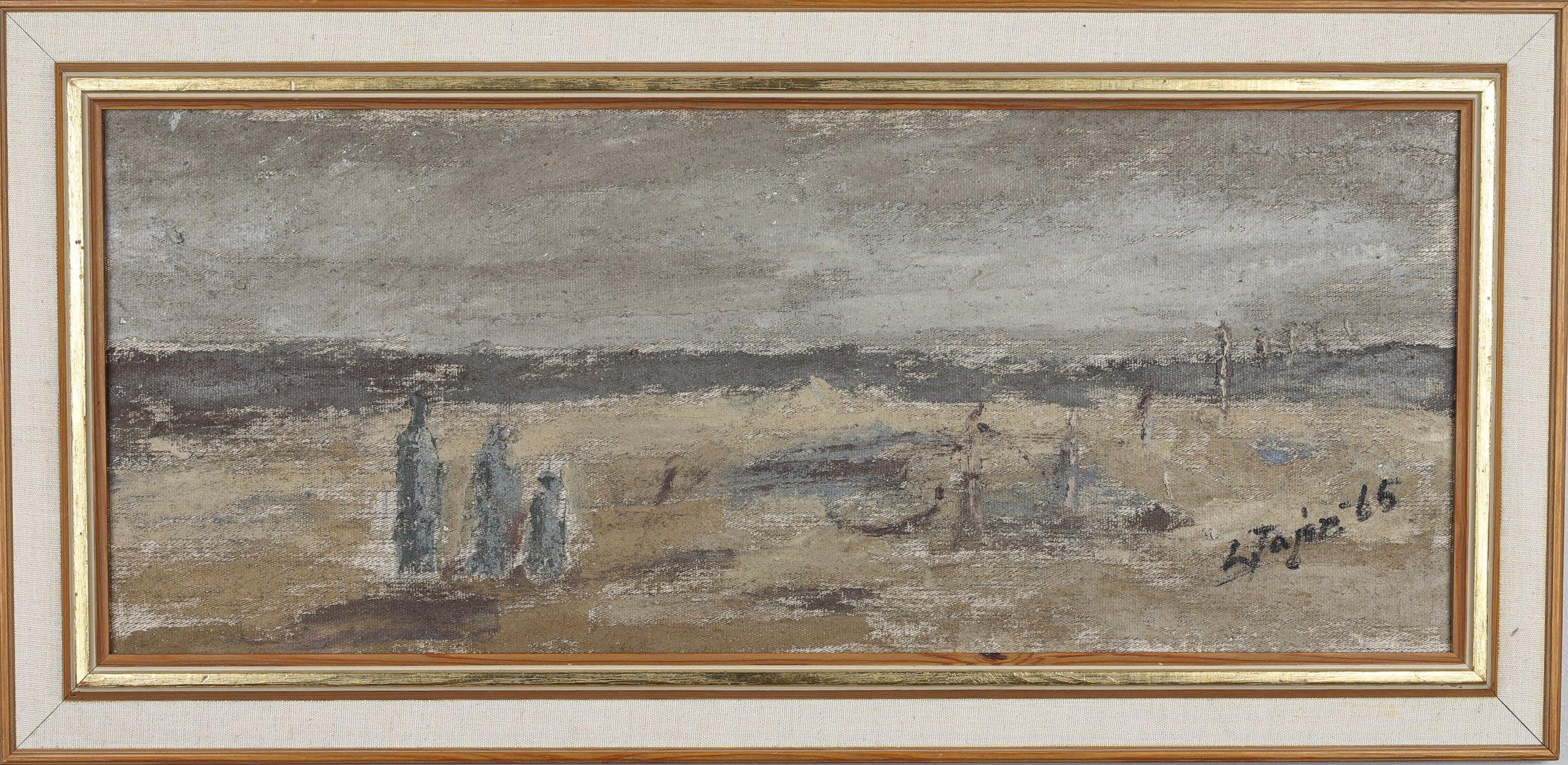 Mid Century Landscape Oil Painting From Sweden 1965