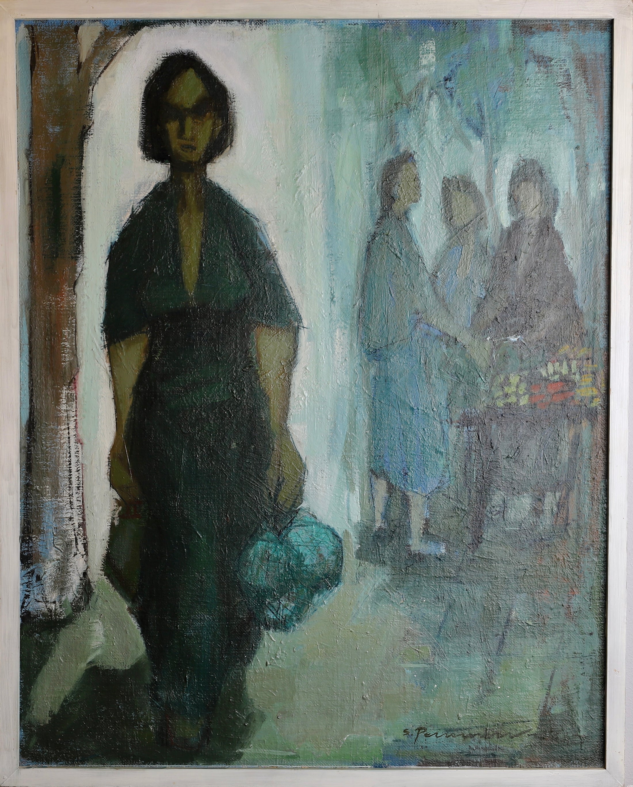 Original Oil Painting Mid Century By S Persson Sweden 1956