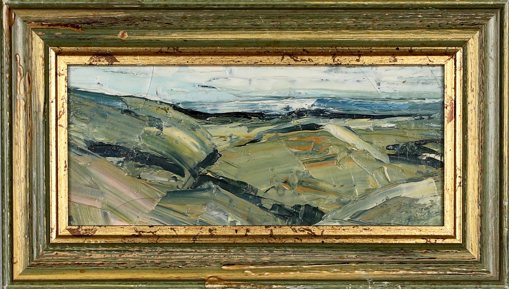 Mid Century Landscape Oil Painting From Sweden
