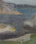 Load image into Gallery viewer, Mid Century Original Landscape Oil Painting From Sweden