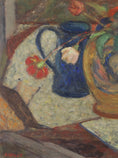 Load image into Gallery viewer, Mid Century Original Still Life Oil Painting from Sweden 1955