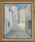 Load image into Gallery viewer, Mid Century Original Cityscape Oil Painting From Sweden