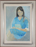 Load image into Gallery viewer, Mid Century Original Portrait Oil Painting From Sweden by O Gullberg