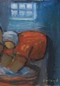 Load image into Gallery viewer, Vintage Mid Century Expressionist Oil Painting from Sweden Signed Emland