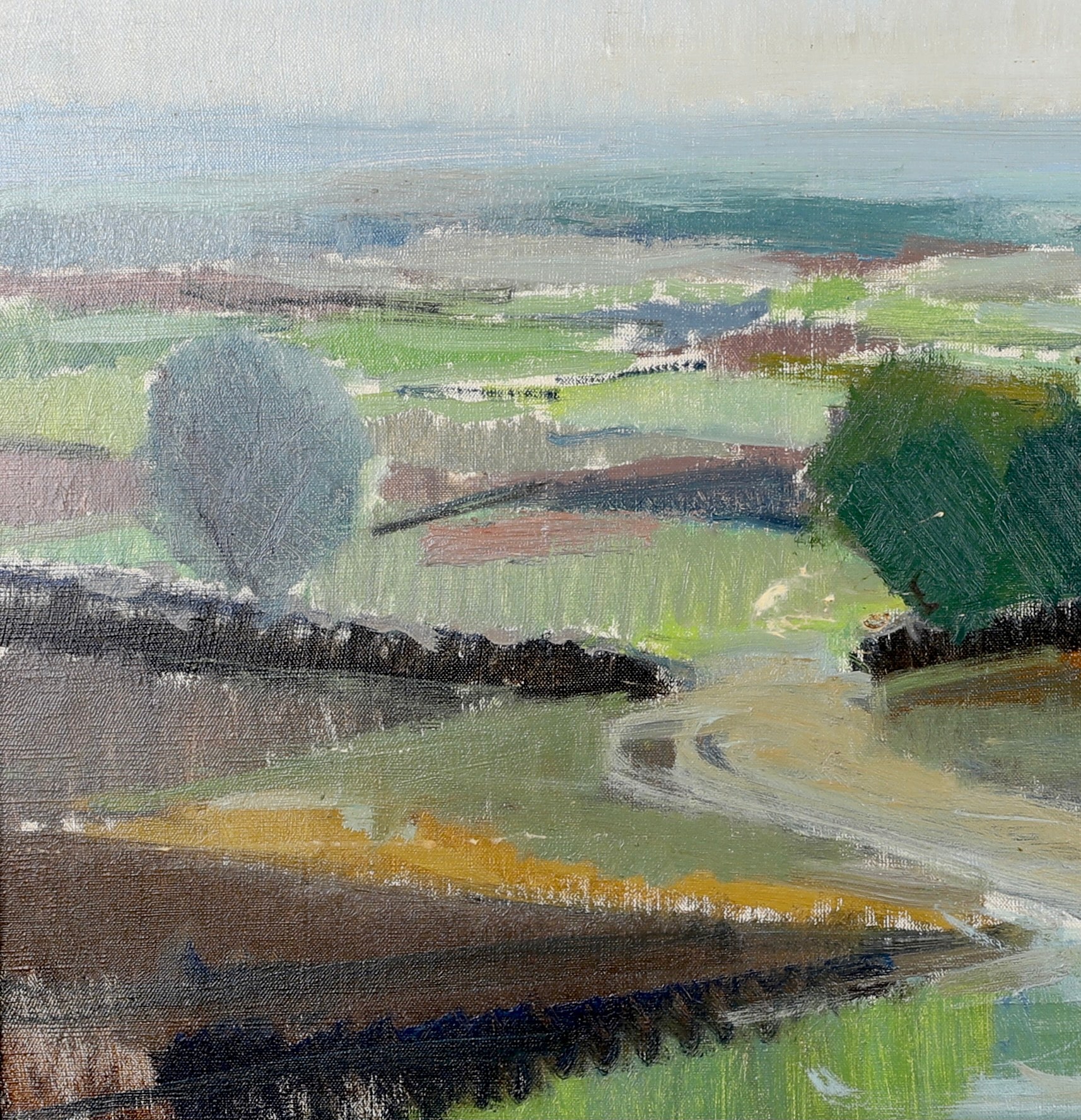 Mid Century Original Seascape Oil Painting From Sweden By H Cardell