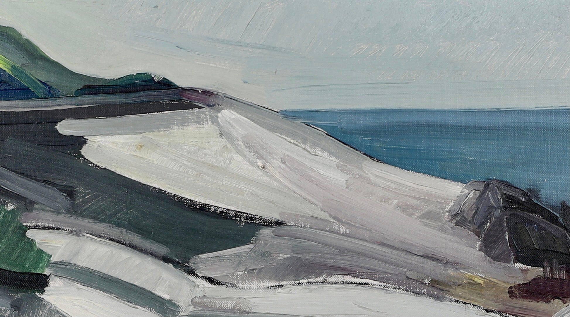 Mid Century Seascape Oil Painting By Allan Erwö Sweden